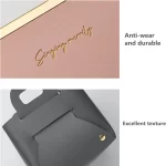 Leather PU Desktop Storage Box Creative Foldable Cosmetic Box with Handle Home Organizer Waterproof Bathroom Storage Basket 2025 - Image 6
