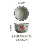 Japanese Ceramic Bowl Tableware Set Creative Retro Household Rice Bowl Single Eating Bowl Soup Noodle Bowl Small Bowl - Image 10