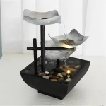 Desktop Fountain 3 Layer Relaxation Automatic Pump With Power Switch Ultra-deep Sink For Indoor Home Office Decoration - Image 5