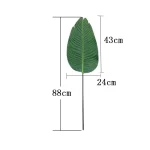 98CM 3pcs Large Artificial Plants Green Palm Tree Leaves Plastic Banana Tree Branch Wedding Garden Living Room Deco Accessories - Image 9