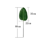 98CM 3pcs Large Artificial Plants Green Palm Tree Leaves Plastic Banana Tree Branch Wedding Garden Living Room Deco Accessories - Image 11
