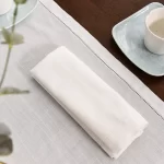 12pcs Table Napkins Wedding Party Dinner Table White Cloth Napkin Restaurant Home Napkins Cotton Linen Handkerchie 4 Size - Image 2