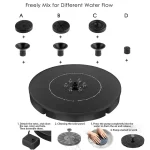 Solar Fountain Led Solar Water Fountain with LED Lights for Outdoor Landscape Garden Decor Floating Pool Fountain Solar Pump - Image 4