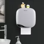 Multifunction Waterproof Toilet Paper Holder Dust-proof Bathroom Storage Holder For Paper Towels Durable Home Paper Towel Holder - Image 2