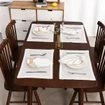 12 pcs White Napkin Table Napkin party Wedding Tablecloth Restaurant Household CottonLinen Napkin table Mat - Image 5
