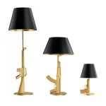 Modern Lounge AK47 Gold Silver 18K Gun Floor Lamps For Living Bed Table Light Home Decor Bedroom Lamp Bedside - Image 2