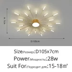 Minimalist Designer LED Ceiling Lamps Suspension Ceiling Lights for Living Room Bedroom Home Decor Indoor Lighting Decoration - Image 10