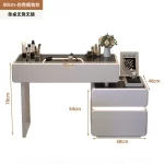 Bedroom Mirror Dressing Table Bedroom Desgin Modern Vanity Table European Salon Designer Service Partitions Hotel Furniture - Image 29