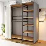 Modern Wardrobes Organizer Closet Storage Bedroom Coat Rack Floor Corner Household Metal Hanger Hat Rack Shelf Home Furniture - Image 35