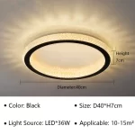 Modern Simplicity Nordic Luxury Disc-shaped LED Home Ceiling Lights Art Hot Bending Lamps for Living Room Decoration Chandelier - Image 10