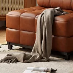 Modern Luxury Living Room Sofas Upholstered Leather Comfortable Foldable Sofa Bed Ergonomic Design Canapé Convertible Furniture - Image 4