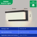LED Wall Sconces Modern Indoor Outdoor Lamp, Waterproof Wall Mount Lights Living Room Hallway Bedroom Decor Indoor Wall Lighting - Image 7