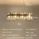 Luxury LED Crystal Pendant Lights Home Living Dining Room Lighting Decorate Lustre Villa Hotel Bar Ceiling Chandeliers Fixtures - Image 10
