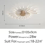 Minimalist Designer LED Ceiling Lamps Suspension Ceiling Lights for Living Room Bedroom Home Decor Indoor Lighting Decoration - Image 22