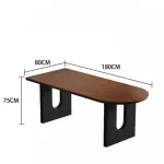 Modern Japanese Dining Table Waterproof 8 People Living Stand Dining Table Legs Minimalist Muebles Para El Hogar Furniture - Image 5