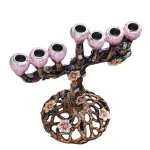 Tree of Flower 7 Branch Candle Holder for Hanukkah Menorah Candelabrum Candlestick Stand for Christmas Party Wedding Celebration - Image 3