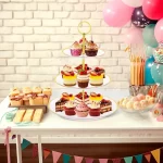Cake Stand Birthday Cake Stand Display Cupcake Stand Snack Fruit Plate Wedding Party Tray Dessert Table Decorate Kitchen Tools - Image 5