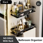 Bathroom Storage Rack Stainless Steel Anti Rust Storage Shower Rack Suction Cup Storage Rack Household Storage Appliances - Image 18