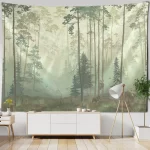 Tropical rainforest tapestry European style jungle wall hanging living room tapestry home wall decoration bed sheets picnic mats - Image 12