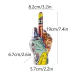 Graffiti Middle Finger Figurines Pop Street Art Statue Desktop Living Room Home Decoration Accessories Mantel Bookshelf Interior - Image 7
