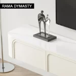 Suspension Tv Stand Cream Wind Modern Minimalist Small House Hanging Living Room Light Luxury Wall-Mounted Tv Stand - Image 6