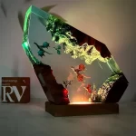 Resin Wooden 3D Dragon Lamp Hand Painted LED Night Light For Bedroom Ambient Table Decor Gift For Kids Teens Couples Christmas - Image 4