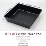 6~10 inch Detroit Style Pizza Pan Deep Dish Pizza Pan, Pizza Pan, Square Baking Pan, Bakeware Kitchenware, Aluminum - Image 15