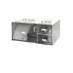 Desktop Storage Box with Drawer-Style Stacking Feature for Student Cosmetics, Office Stationery, Pens, Transparent Acrylic Desk - Image 6