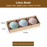 Wooden Tea Cooking Tray Utensils Nine Grids Hot Pot Restaurant Sauce Dish Fruit Platter Four  Grids Ceramic Dishware - Image 19