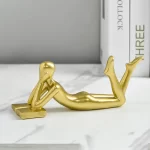 Creative Characters Reading Statue Modern Home Living Room Abstract Resin Figurines Miniatures Crafts Office Decor Figurines - Image 11