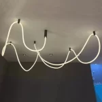 Italy Creative Weaving Hose Ceiling Lamp Bedroom Living Room Restaurant Coffee Shop Atmosphere Chandelier Home Decor Lighting
