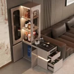 European Unique Cabinets Closet Storage Creative Living Room Interior Cabinet Save Space Meuble De Rangement Room Decorations