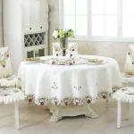 1pc 3 Sizes Tablecloth Rural Style Embroidered Round Table Cloth Home Hotel Decoration Table Cloth Home Party Table Covers - Image 6