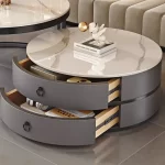 Modern Round Coffee Tables Metal Nordic Glam Minimalist Coffee Tables Simple Decor Mesa Auxiliar Salon Living Room Furniture - Image 4