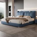Bedroom Storage Bed Modern Corium Wedding Luxury Bed Corium Double Recamaras Matrimoniales Completas Muebles Home Furniture - Image 2