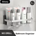 Bathroom Storage Rack Stainless Steel Anti Rust Storage Shower Rack Suction Cup Storage Rack Household Storage Appliances - Image 16