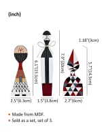 Home Decor Living Room Kawaii Accessory Sculptures & Figurines Character Shapes Adorable Wood Handcrafted Europe Household Items - Image 6