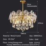 Living Room Luxury Crystal Chandelier Home Decor Items Lustre Modern Ceiling Chandeliers Lights Led Ceiling Light Chandelier - Image 10