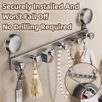 Suction Cup Door Hooks With Strong Adhesive No Drilling Required High Load-Bearing Capacity Storage Rack Hooks Coat Racks - Image 2