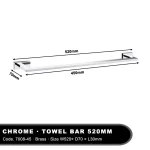 Single Towel Rack 30-80cm Bathroom Towel Holder Hanging Toilet  Clothes Shelf  Wall Mount Kitchen Storage Rail Brass Accessories - Image 10