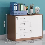 3/4/5 Drawer Office Filing Cabinet Lock Dividers Storage Filing Cabinets Living Room Organizer Cabinet Kitchen Home Furniture - Image 11