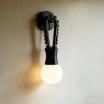 French Retro Wall Lights Sconce Mid-Century Modern Designer Brass Bedroom Headboard Living Room Entrance Decorative Lamp - Image 9
