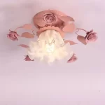 Korean Garden Ceiling Lights Ceramic Living Room Dining Room Aisle Lamps Romantic Bedroom Beauty Salon Clothing Ceiling Light