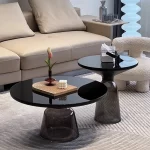 Italian Trendy Coffee Tables Round Classic Luxury Modern Design Coffee Tables Premium Aesthetic Table Basse Furniture For Home - Image 15
