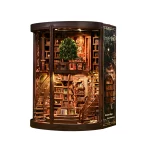 DIY Smart Tree Ring Bookshelf Book Stand Handmade Assembly Wooden Miniature Model DIY Assembly Toy - Image 2