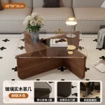 Aesthetic Coffee Table Elegant Design Glam Modern Side Table Space Premium Saving Vintage Sedentary Table Home Furniture - Image 8