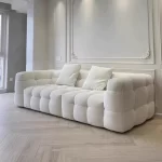 Any Size Custom Compressed Fabric Sofa Hand Tufted Design Integrated Sponge Roll Pack Shipping Multiple Color Living Room Bedroo - Image 4