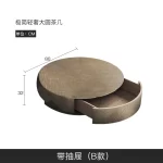 Designer Stainless Coffee Tables European Luxury Round Tea Table Living Room Furniture Italian Tempered Glass Furniture Home - Image 7