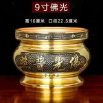 Metal incense burner Buddha tool Backflow fragrance Censer Buddhist Hall pray church  tea light burner the god of wealth - Image 20