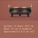 Creative Pure Copper Incense Burner For Buddha, Retro Home Indoor Tea Room Crafts Decor, Aromatherapy Burner, 1Pc - Image 5